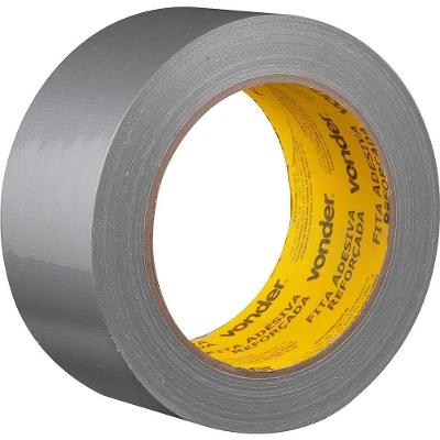 Fita Adesiva Reforçada Fita Silver Tape para Reparos e Isolamento Prata Vonder