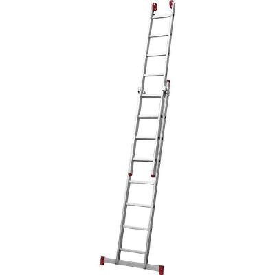 Escada Extensiva 3 em 1 ESC0617 2 X 8 Degraus em Alumínio 150kg Botafogo Lar & Lazer