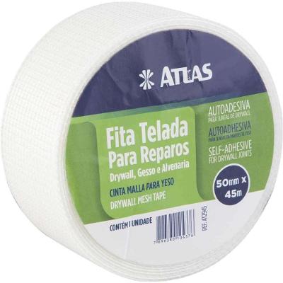 Fita Telada para Reparos em Drywall AT2945 Autoadesiva 50mm X 45m Atlas