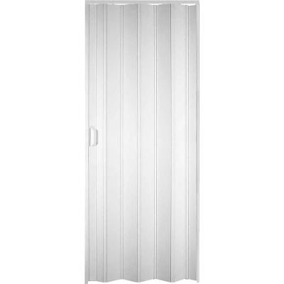Porta Sanfonada Pvc 20130 60cm X 210cm para Uso Residencial Branco Neve Plasflex