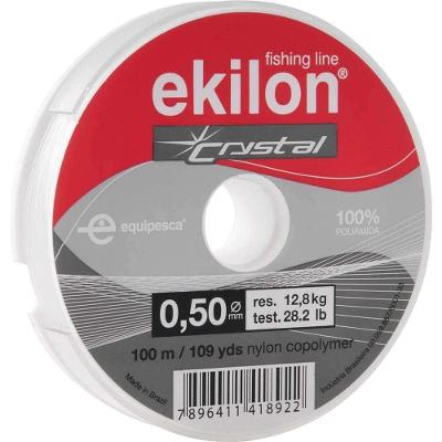 Linha para Pesca 0,50mm X 100m Branca para Uso Esportivo com Aditivo Anti UV Ekilon