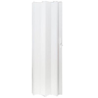 Porta Sanfonada de Pvc 400138 210x90cm para Banheiro e Ambientes Internos Branca Fortlev