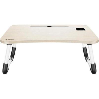 Mesa Dobrável de Colo para Notebook Retangular Lapdesk MDF 60cm Amadeirado Fortrek