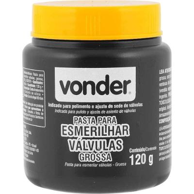 Pasta para Esmerilhar Válvulas Grossa 120g para Ajuste de Sede e Assentamento Perfeito Vonder