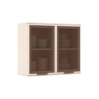 Armário Aéreo P/ Cozinha Connect 2 Portas C/vidro 80cm Off White - Henn - 1