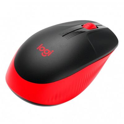 Mouse sem Fio M190 Óptico Tamanho Padrão Vermelho para Windows Mac Chrome os e Linux Logitech