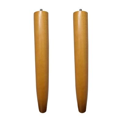 Kit 2 Pés Palito para Puff Poltrona e Mesa G75 Madeira 30cm Mel Gran Belo
