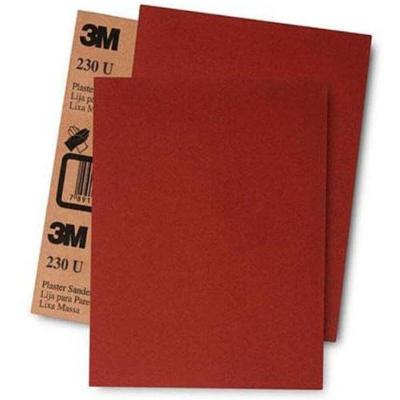 Lixa para Massa e Madeira Grão 80 HB004070841 230U para Paredes Vermelho 3M Brasil