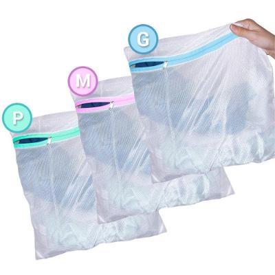 Kit 3 Sacos para Lavar Roupas Proteção na Lavagem em Poliéster P m g Fullcommerce