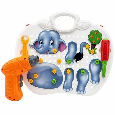 Kit Educativo Infantil de Montar e Desmontar com Parafusadeira e Maleta de Ferramentas