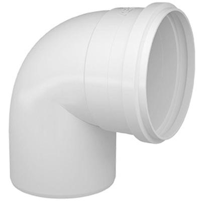 Joelho 90 para Esgoto Série Normal 50mm 11130504 Branco Fortlev