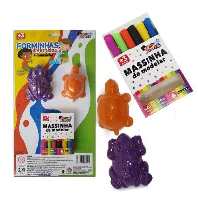 Forminhas para Massinha de Modelar 1024A Brinquedo Educativo em Plástico Mini Toys