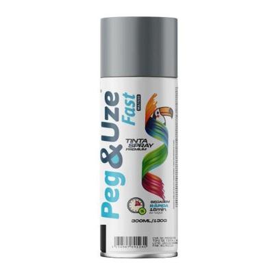 Spray Adesivo Uso Geral Peg & Uze Cinza Médio para Colagens e Fixações Chesiquímica