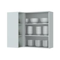 Armário de Cozinha Modulado  Canto Reto Americana c/ 1 Porta Branco - Henn - 3