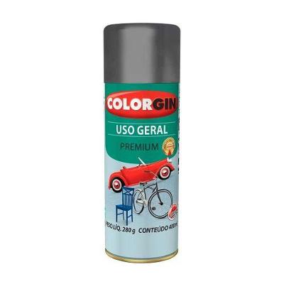 Spray de Tinta Uso Geral 57001 Grafite Metálico Cinza 400ML Colorgin