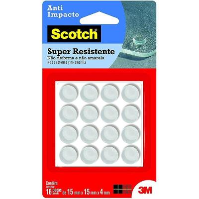 Protetor Anti-impacto Redondo HB004263081 Transparente com 16 Peças 3M Brasil