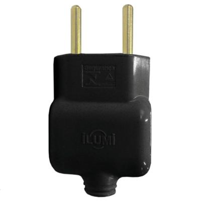 Pino Prensa Cabo 2P 10A 250V 14030 Preto Ilumi Materiais Elétricos