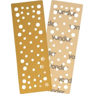 Lixa Retangular 70mm X 197mm Grão 400 para Lixadeira Orbital Embalagem 10 Peças Vonder