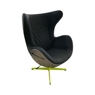 Poltrona Decorativa Egg Chair Mercedes Amg G53 Cinza-verde para Ambiente Moderno Gran Belo