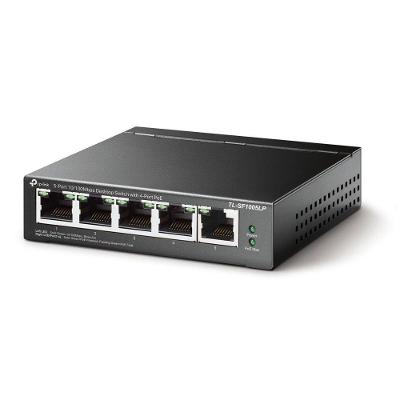 Switch Poe Fast Ethernet TL-SF1005LP com 4 Poe para Vigilância IP TP-Link