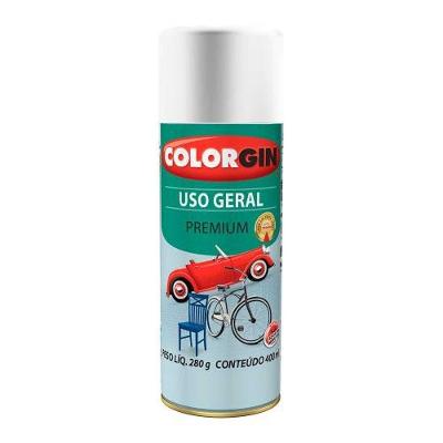 Spray de Tinta Uso Geral Fosco Branco 400ML Secagem Rápida Colorgin