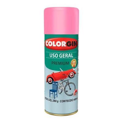 Tinta em Spray Uso Geral para Bike Rosa GBK 56061 400ML Colorgin
