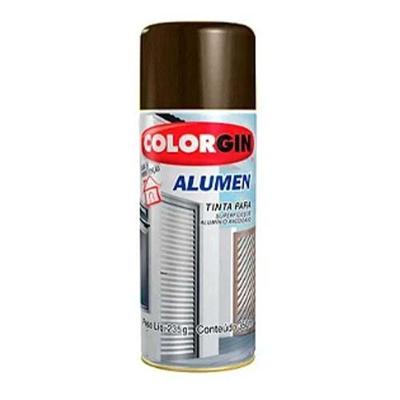 Tinta Acrílica em Spray Alumen Bronze 7002 para Alumínio Metálico Colorgin