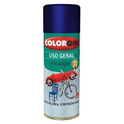 Spray Tinta Metálica Uso Geral Metálico Azul Angra 400ml para Objetos Decorativos Colorgin