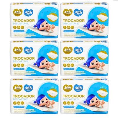 Trocador Descartável para Bebê Love&care 6 Pacotes com 5 Lençóis Absorvente Mili