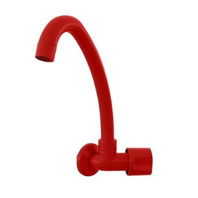 Torneira para Cozinha Parede Bica Móvel Alta Tulipa Abs Graphite Socel