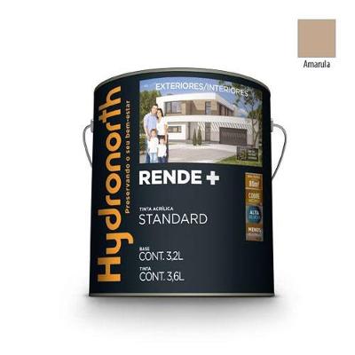 Tinta Acrílica Rende+ Amarula Fosco Galão 3,6L para Pintura Residencial Hydronorth