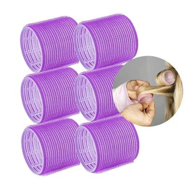 Kit 6 Bobes Autoaderentes No 5 44mm para Cabelo Seco Roxo Vertix