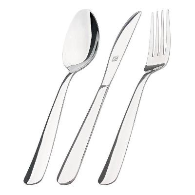 Faqueiro Hotel 72 Peças de Aço Inoxidável Aço Inox para Mesa Posta Hercules