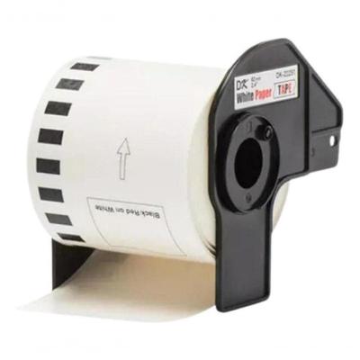 Etiqueta Fita Contínua Térmica Brother DK-22251 Compatível QL800 QL810W QL820NWB Preto e Vermelho