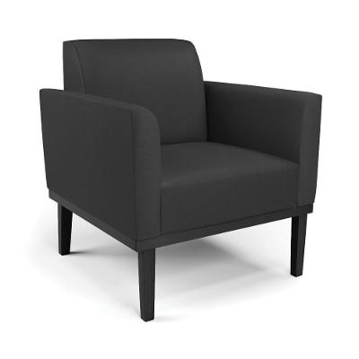 Poltrona Decorativa Isabella G19 Couro Sintético Espuma D-23 Preto Gran Belo