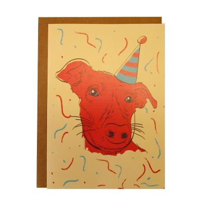 Cartão Comemorativo Desembrulha Dog Lover Papel Texturizado 250 21x14,8cm com Envelope e Adesivo