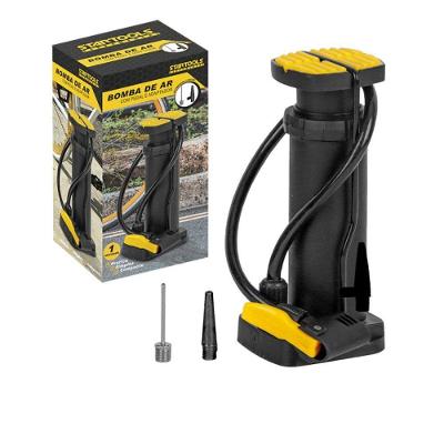 Bomba de Ar com Pedal e Adaptador Prática para Inflar com Conforto Preto e Amarelo Startools
