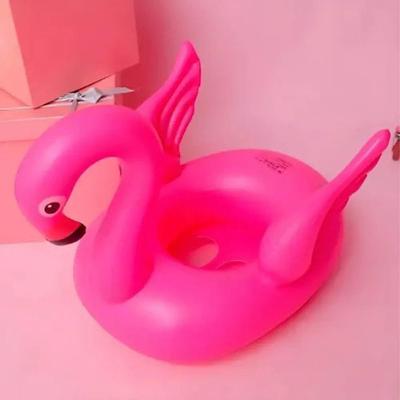 Boia Infantil com Assento Tipo Fralda Formato Flamingo para Criança Rosa Flamingo