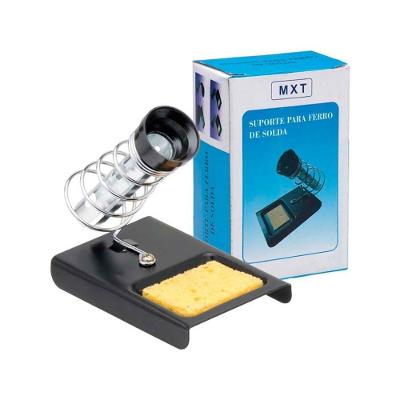 Suporte para Ferro de Solda com Esponja Vegetal Preto Grupo MXT