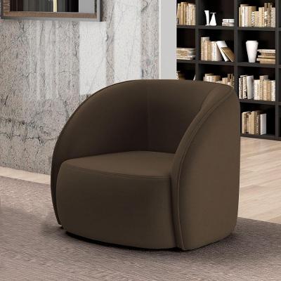 Poltrona Decorativa Clarke G45 para Sala de Estar Veludo Marrom Gran Belo