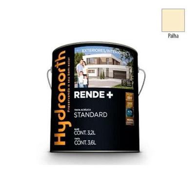 Tinta Acrílica Fosca Rende+ Palha 3,6L Interior Alto Rendimento Hydronorth