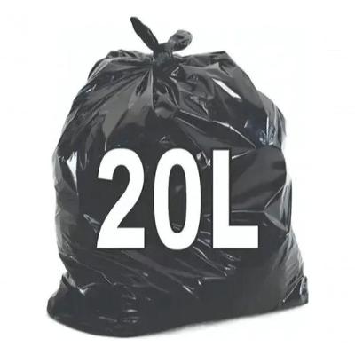 Saco de Lixo Preto 20L Resistente 45cm X 39cm com 100 Unidades
