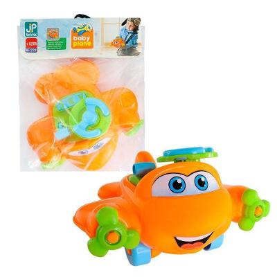 Aviãozinho de Brinquedo Interativo com Gatilhos de Sons Realistas Transparente JP Brink