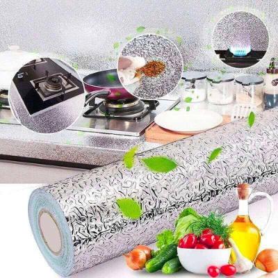 Adesivo Metálico à Prova D'Água Multiuso 40cm X 2m Prateado para Cozinha e Banheiro Top Rio