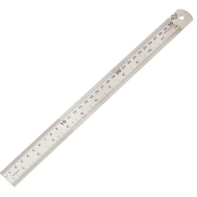 Régua de Aço Inox 30cm 8662 para Medição de Precisão em Superfícies Planas Brasfort