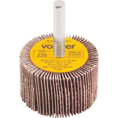 Roda de Lixa 40mm X 25mm com Haste Grão 220 para Lixamento em Superfícies Planas e Contornos Vonder