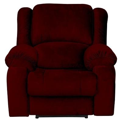 Poltrona Reclinável Elétrica Magnum com Massagem Usb Veludo Vinho G23 Gran Belo