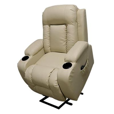 Poltrona do Papai Austin G31 Reclinável com Elevação Lift Massagem Pu Bege Gran Belo