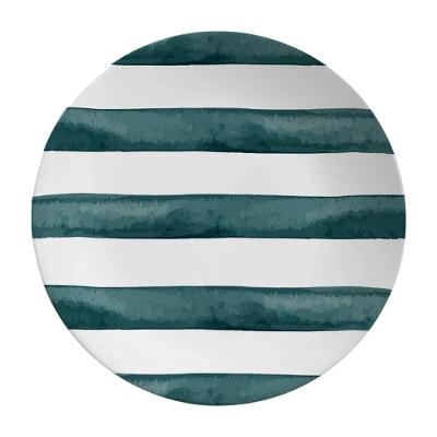 Prato de Sobremesa Coup Green Trace de Cerâmica 21cm Verde Alleanza