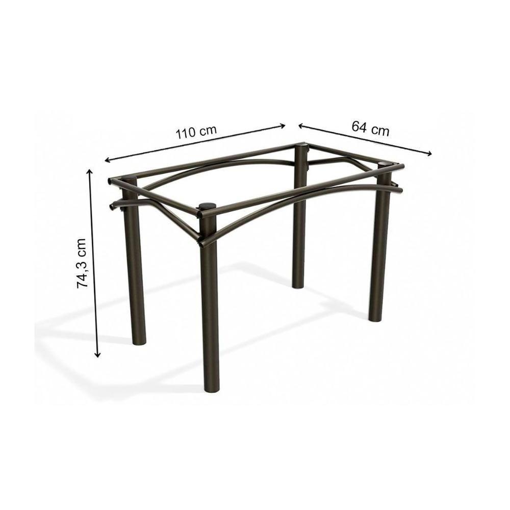 Base Mesa de Jantar Elba M004 s/ Tampo Níquel - Kappesberg - 3